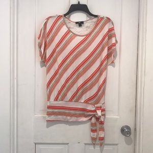 M pink stripped iZ Byer blouse